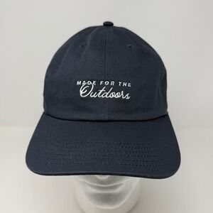 Poncho Outdoors Made For The Outdoors Navy Blue Cotton Dad Hat Baseball Cap